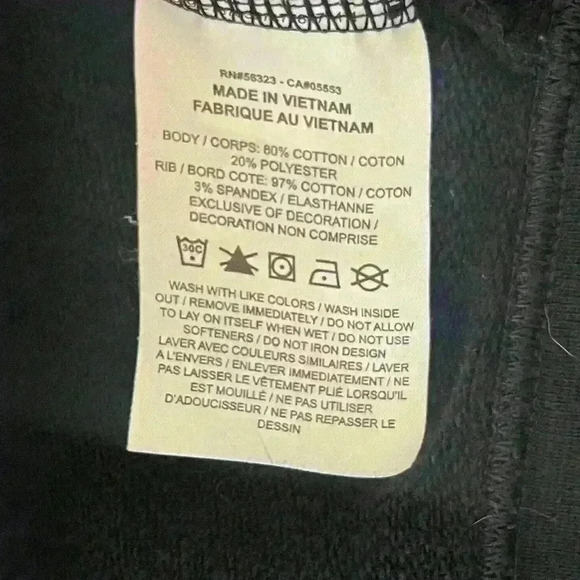 Nike Black Crew Neck Cropped Long Sleeve Sweatshirt Women's Small - Picture 6 of 8